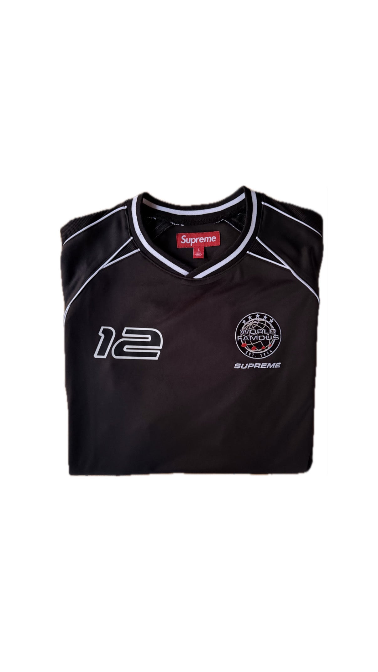 Supreme "World Famous Soccer Jersey" tee