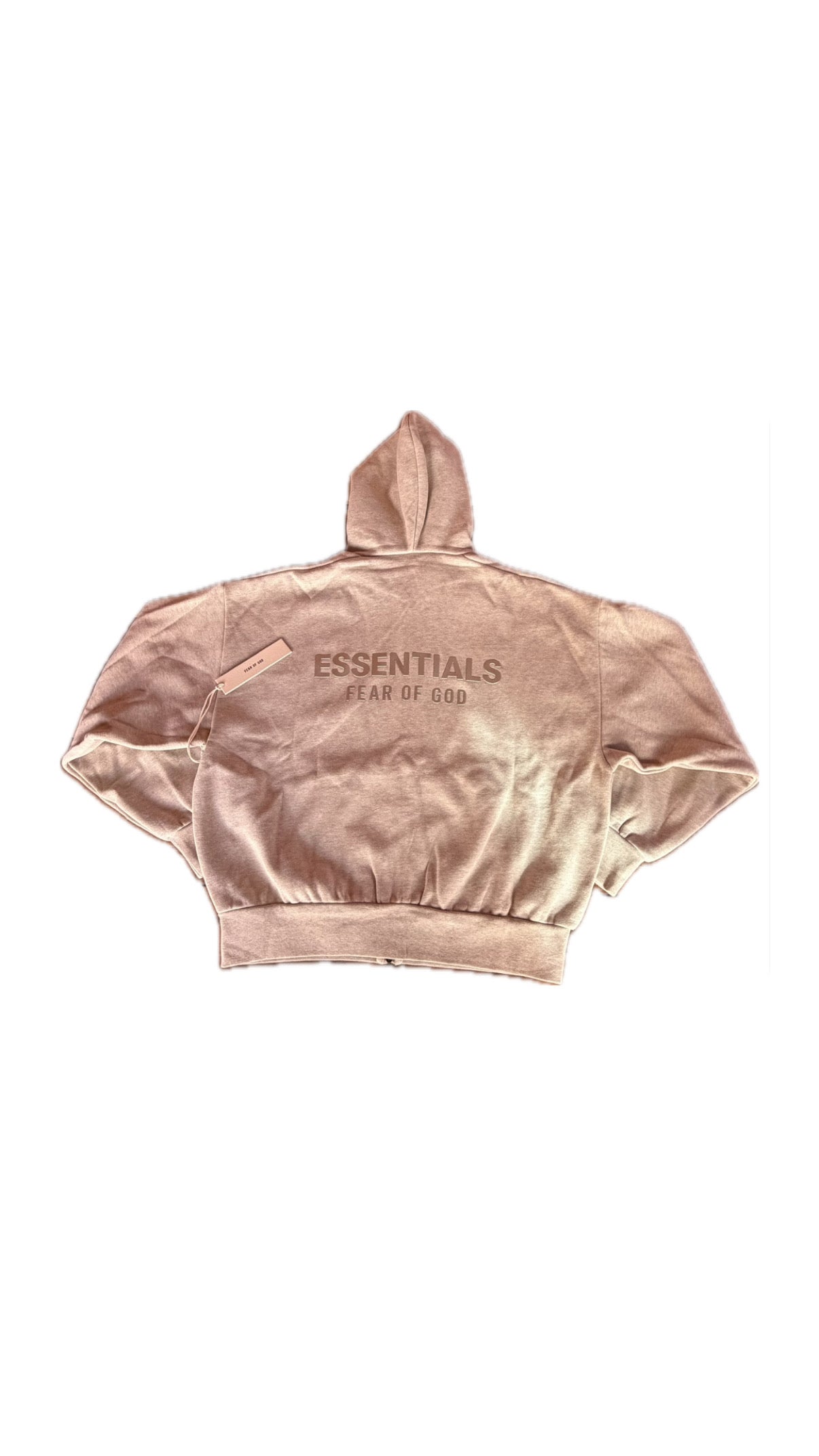 Essentials "light grey" zip up hoodie