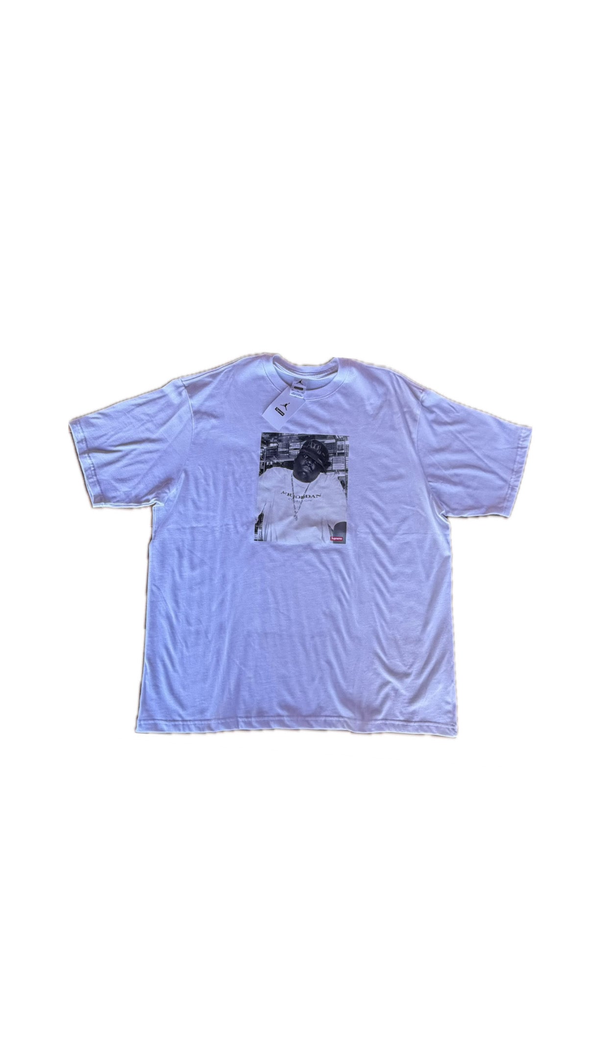 Supreme x Jordan "biggie" white tee
